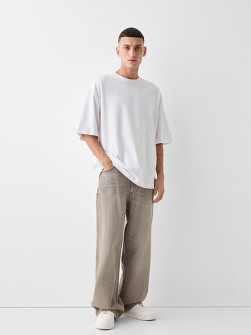 Wide leg Jeans di Bershka in marrone