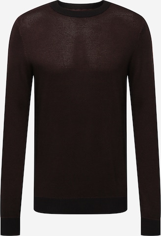 JACK & JONES Sweater 'GLOBE' in Black: front