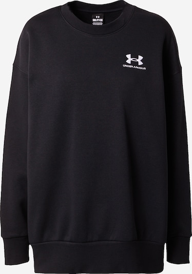 UNDER ARMOUR Sportsweatshirt 'Essential' in schwarz / weiß, Produktansicht