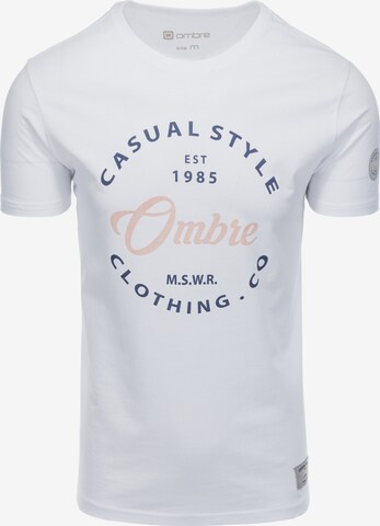 T-Shirt 'S1752' Ombre en blanc : devant