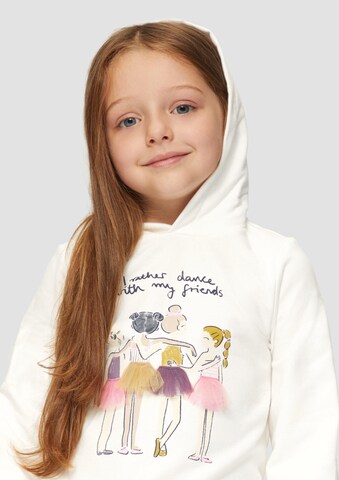 Sweat-shirt s.Oliver en blanc