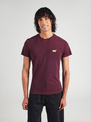 Tricou 'Essential' de la Superdry pe roșu: față