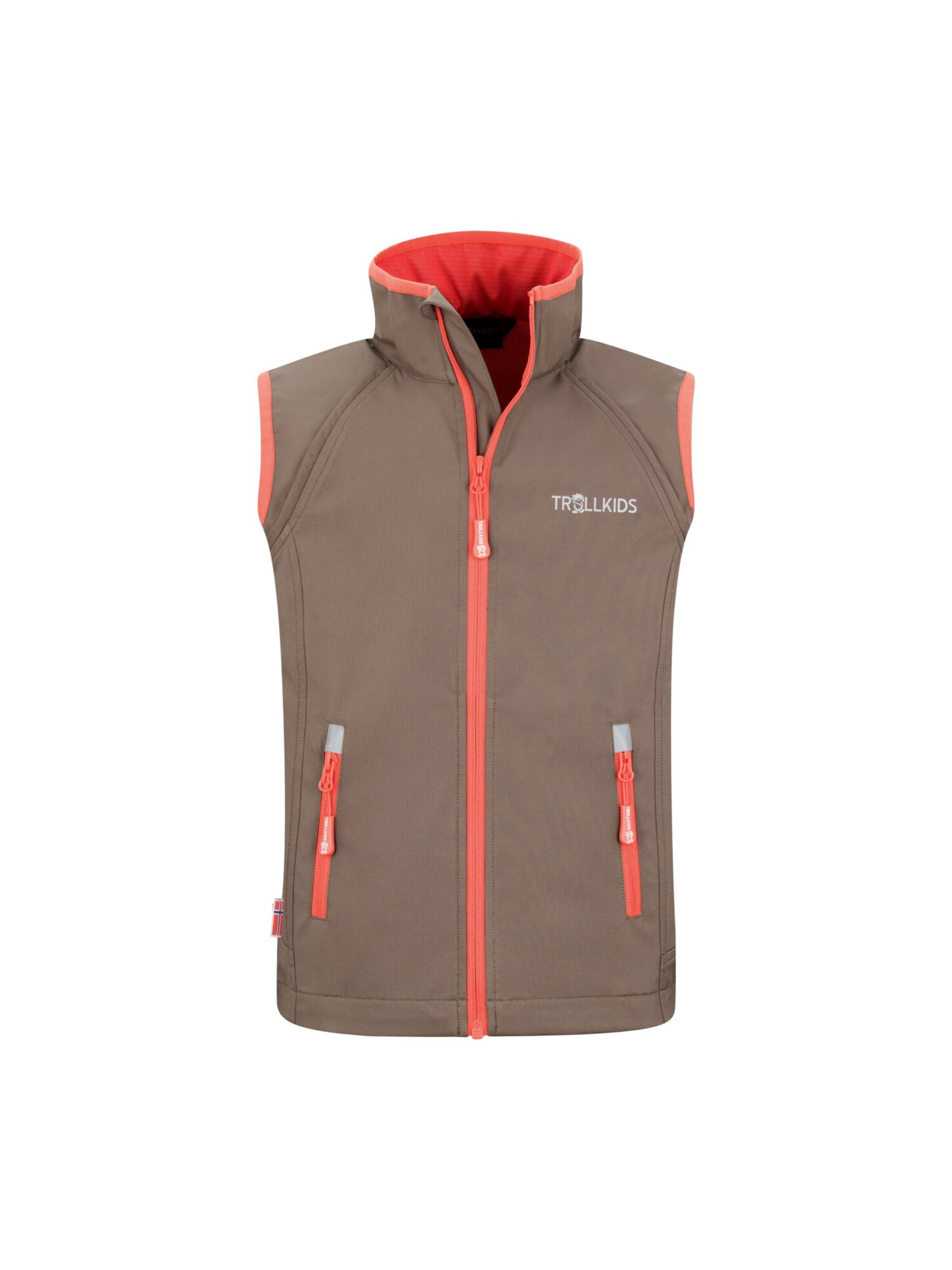 TROLLKIDS Outdoor jacket in Brown