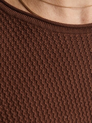 Coupe regular Pull-over 'JPRBLUCarlos' JACK & JONES en marron