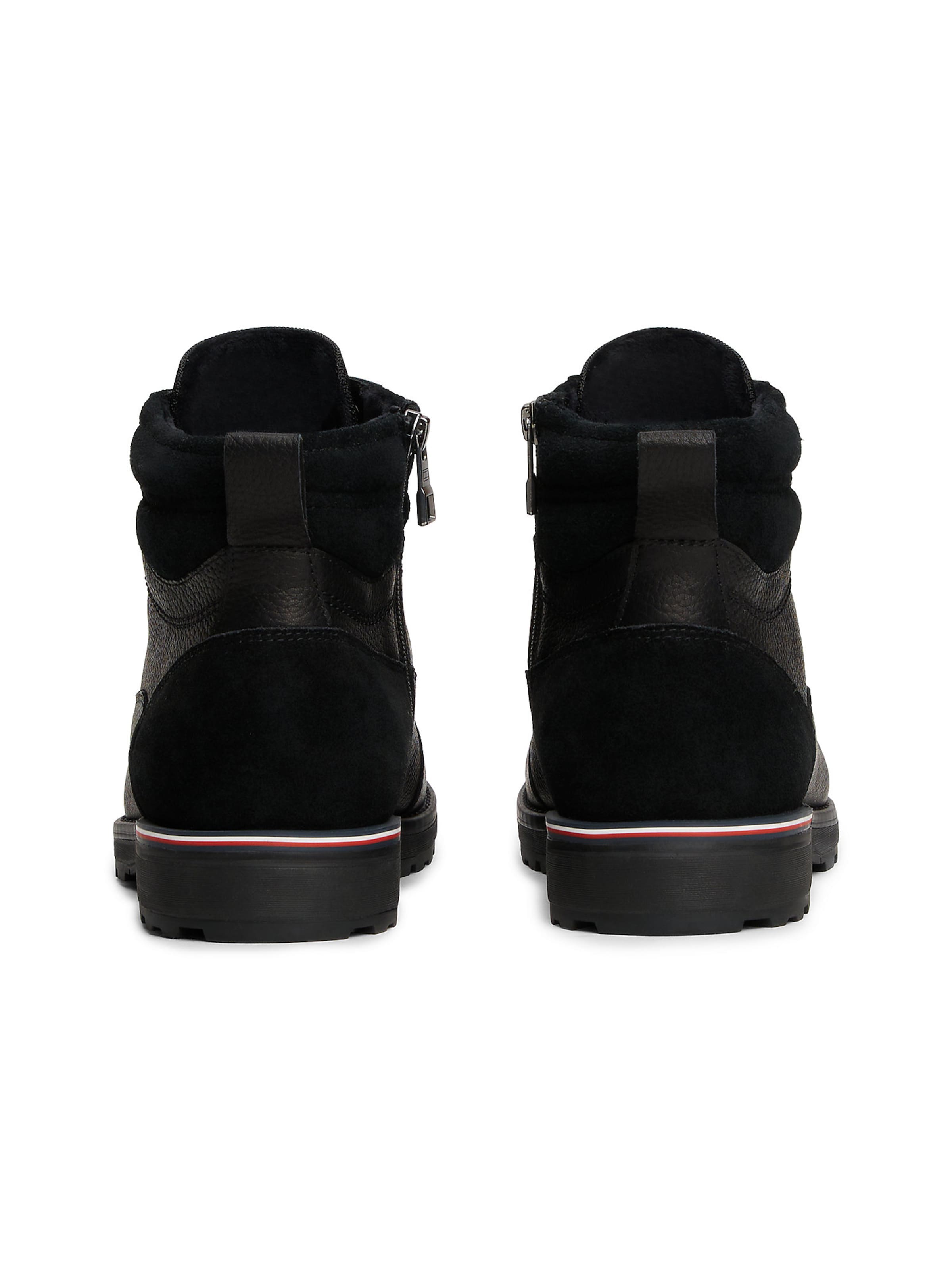 TOMMY HILFIGER Schnürboots in Schwarz