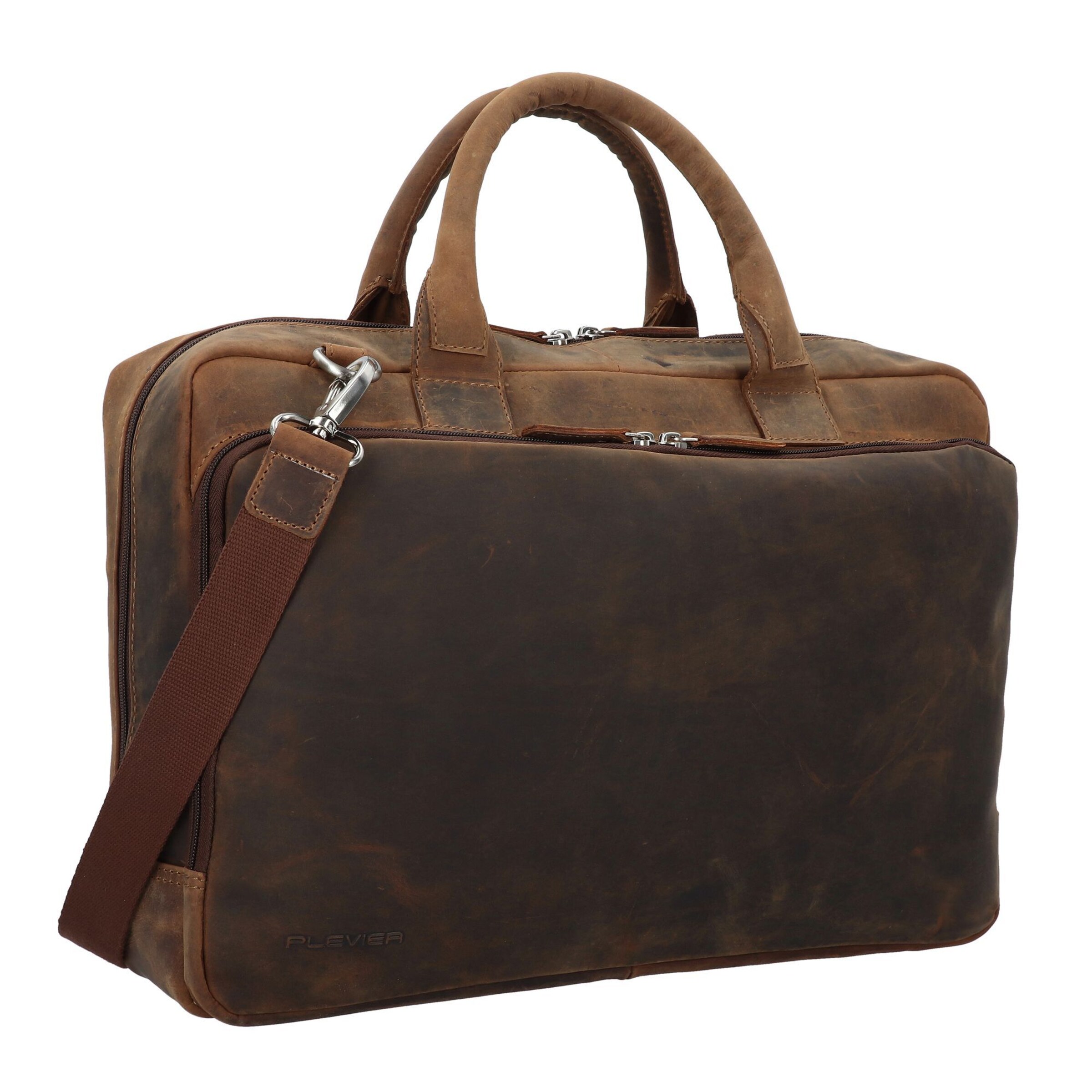 Plevier Document Bag in Brown
