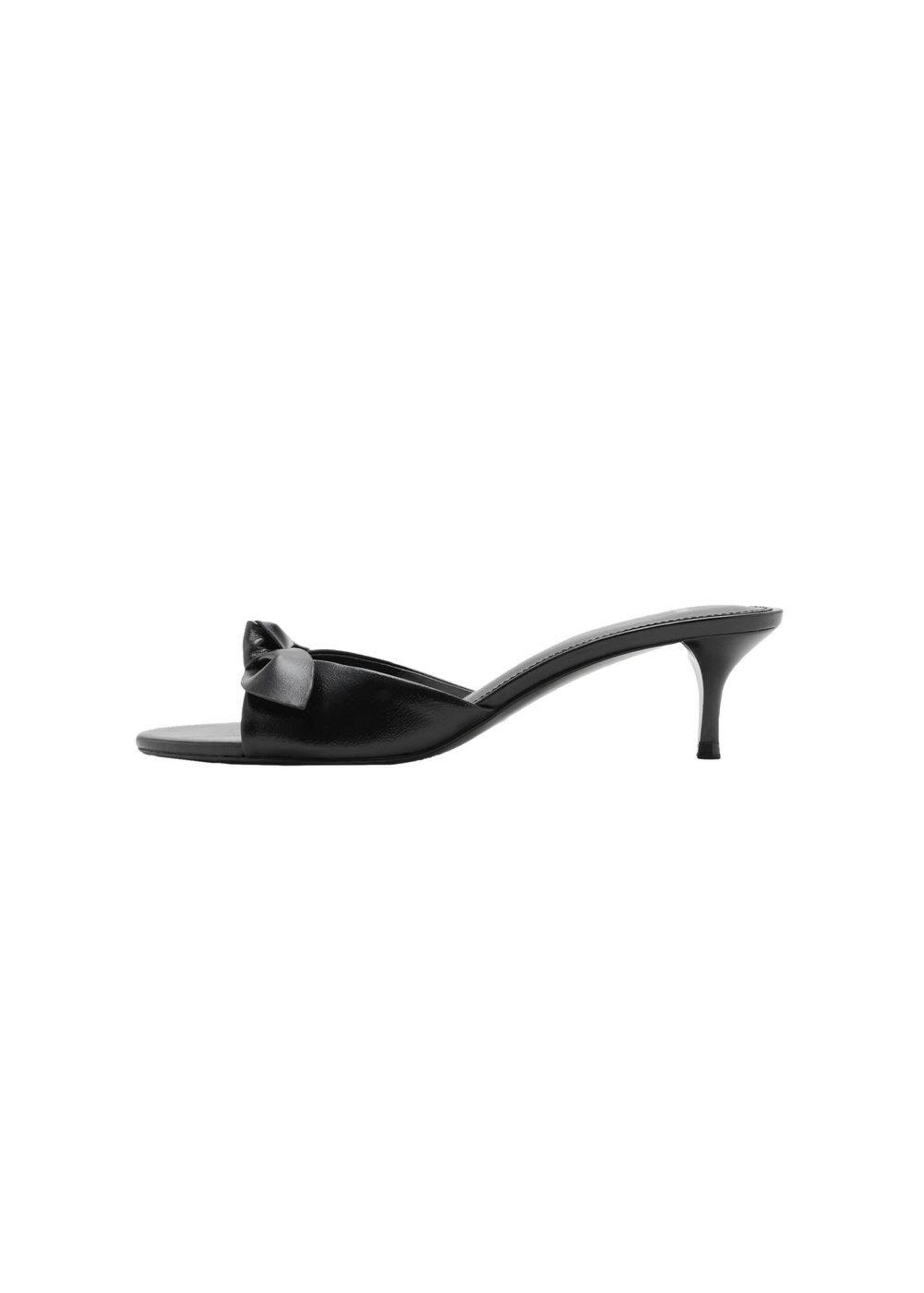 MANGO Mules 'Rocket' in Black: front