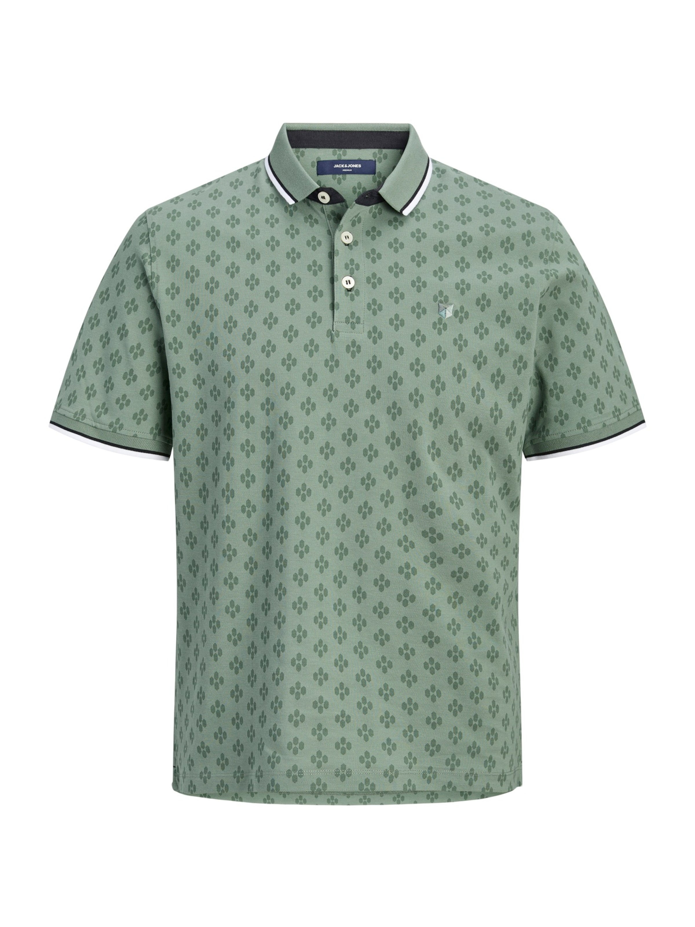 T-Shirt 'JPRPAULOS' JACK & JONES en vert : devant