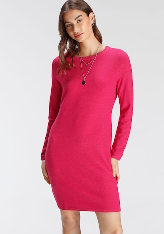 TAMARIS Knitted dress 'Otto' in Pink: front