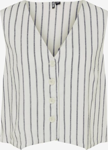 PIECES Vest 'Pia' in White: front