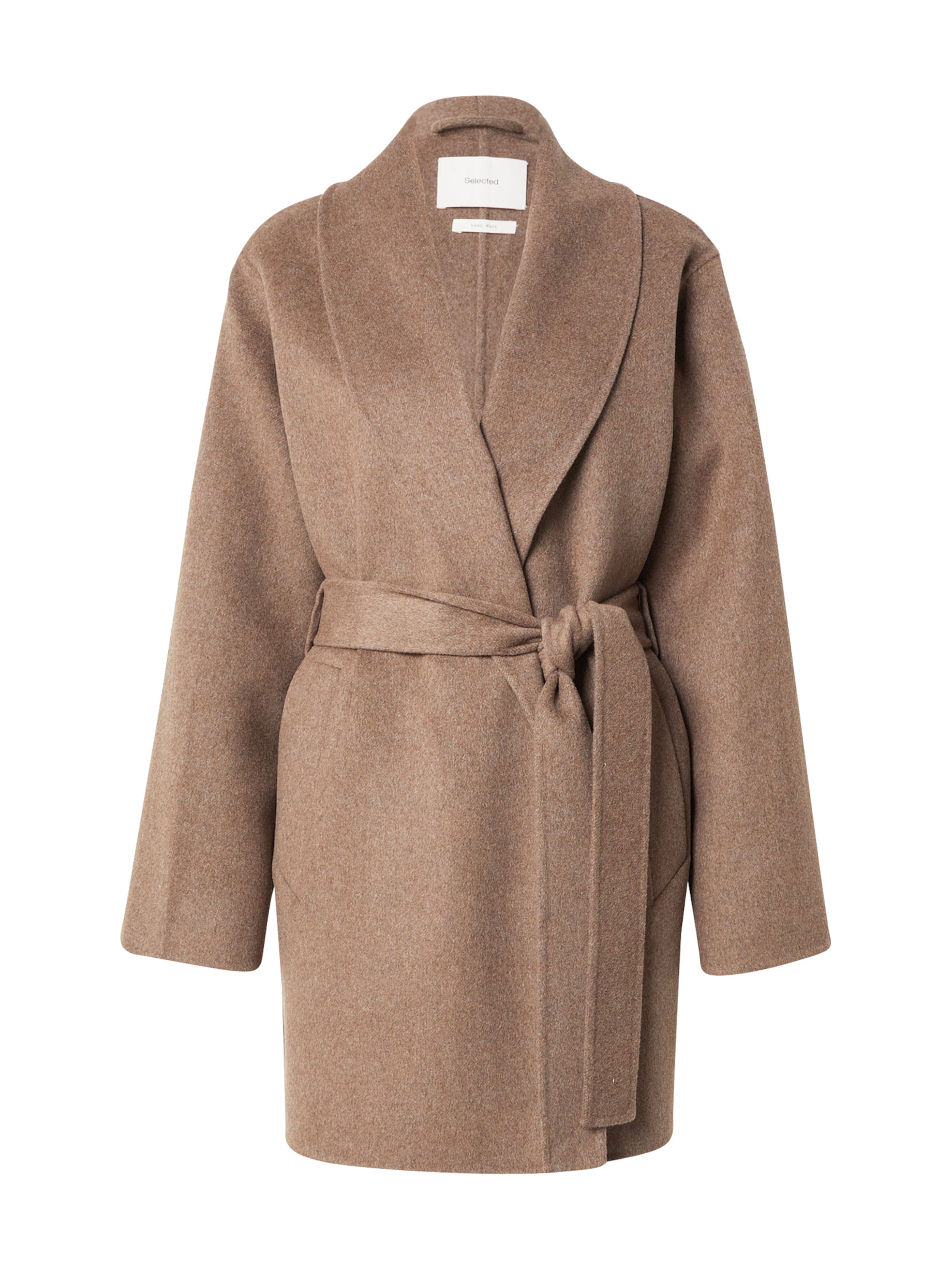 SELECTED - Abrigo de entretiempo 'SLFAlia' en beige: frente