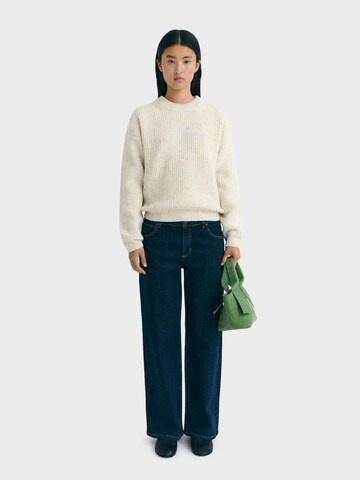 Pullover 'CARMEN' di Thinking MU in bianco