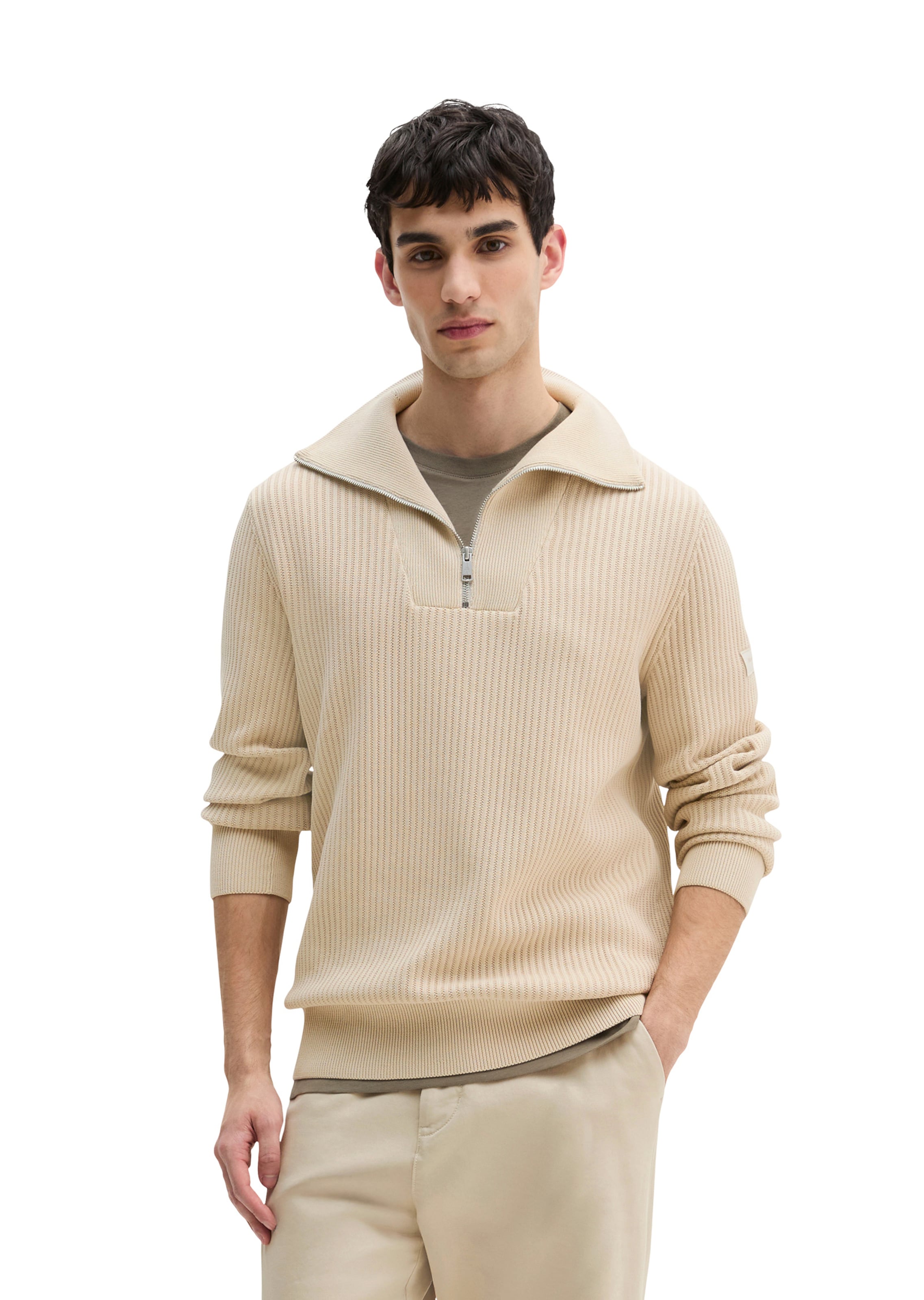 Marc O'Polo Sweater in Beige: front