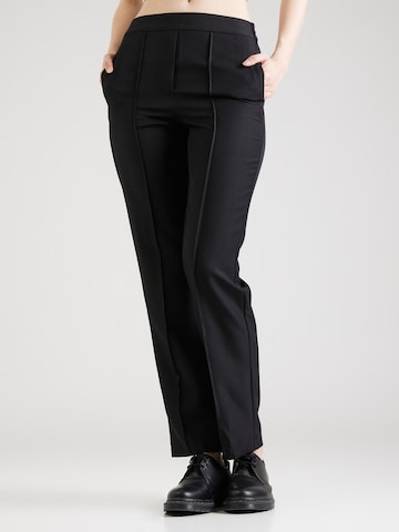 Regular Pantalon à plis Marks & Spencer en noir : devant