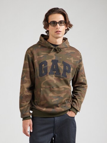 Sweat-shirt 'HERITAGE' GAP en vert : devant