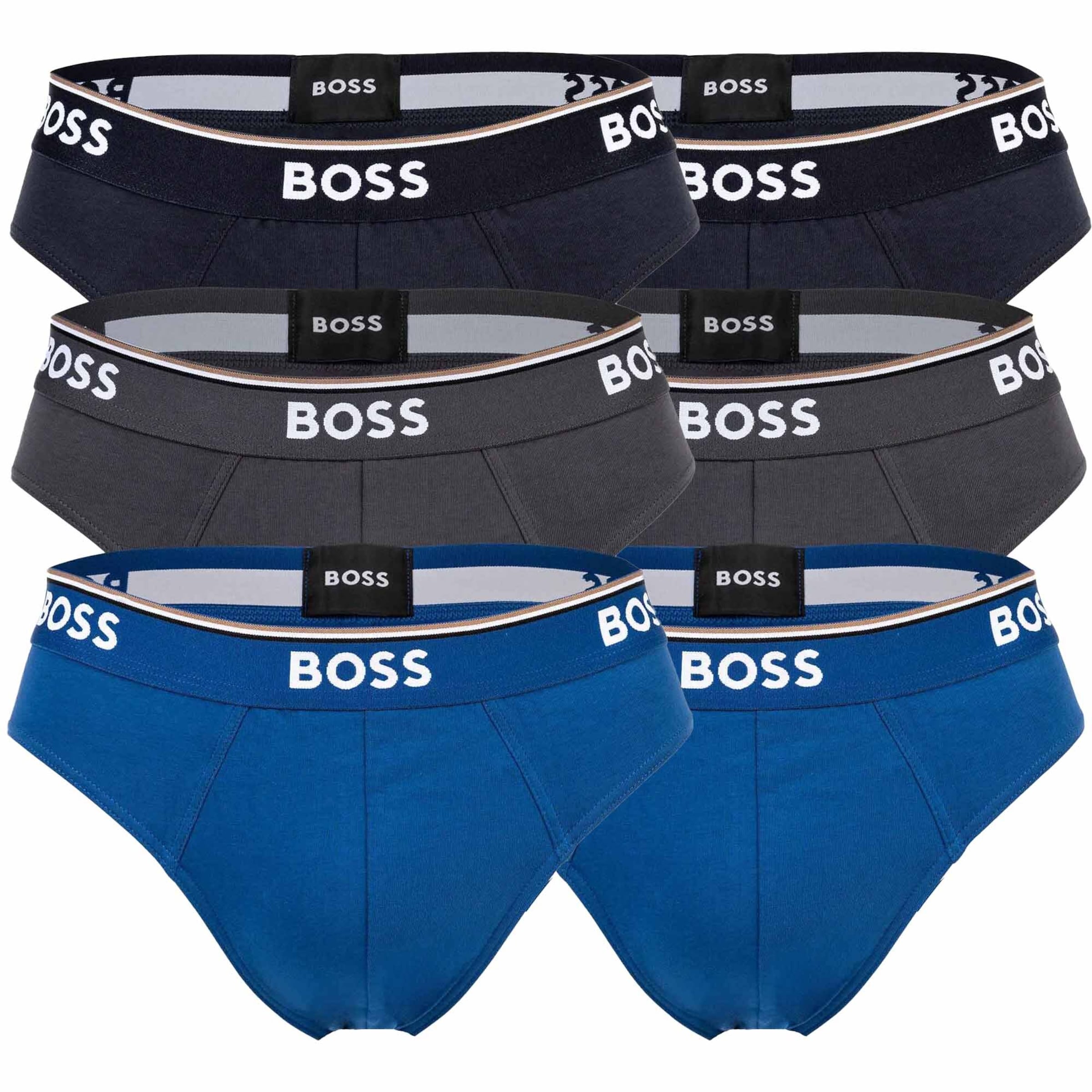 BOSS Slip in Blauw: voorkant