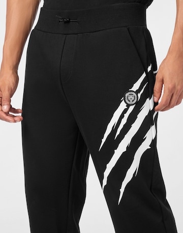 Tapered Pantaloni 'Scratch' di Plein Sport in nero
