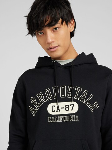 Sweat-shirt 'CALIFORNIA' AÉROPOSTALE en noir