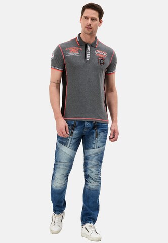 CIPO & BAXX Poloshirt in Grau