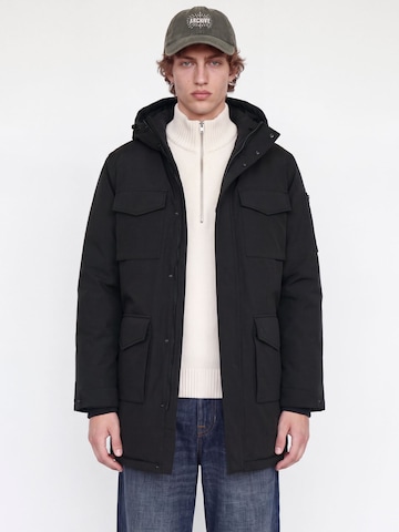 JACK & JONES - Parca de invierno 'JWHBenjamin' en negro: frente