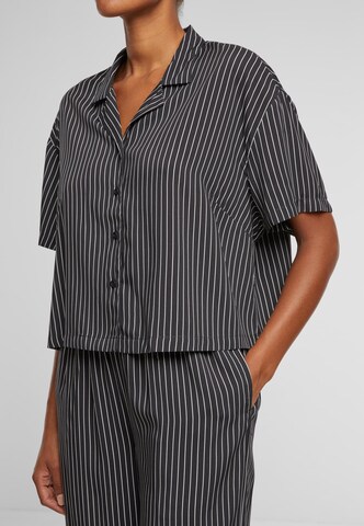 Urban Classics Shirt ' Ladies Resort Shirt ' in Black