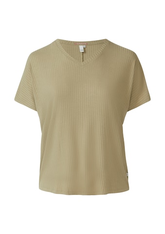 QS Shirt in Groen: voorkant