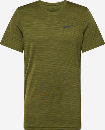 NIKE Performance Shirt 'Superset' in Green: front