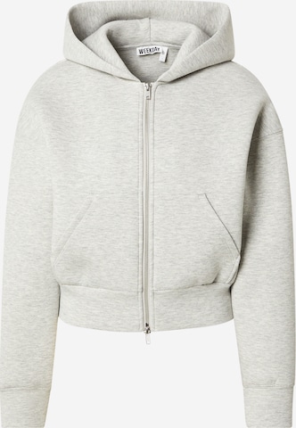 WEEKDAY Collegetakki värissä harmaa: etupuoli