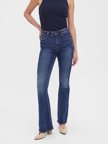 VERO MODA Flared Jeans 'SIGA' in Blauw: voorkant