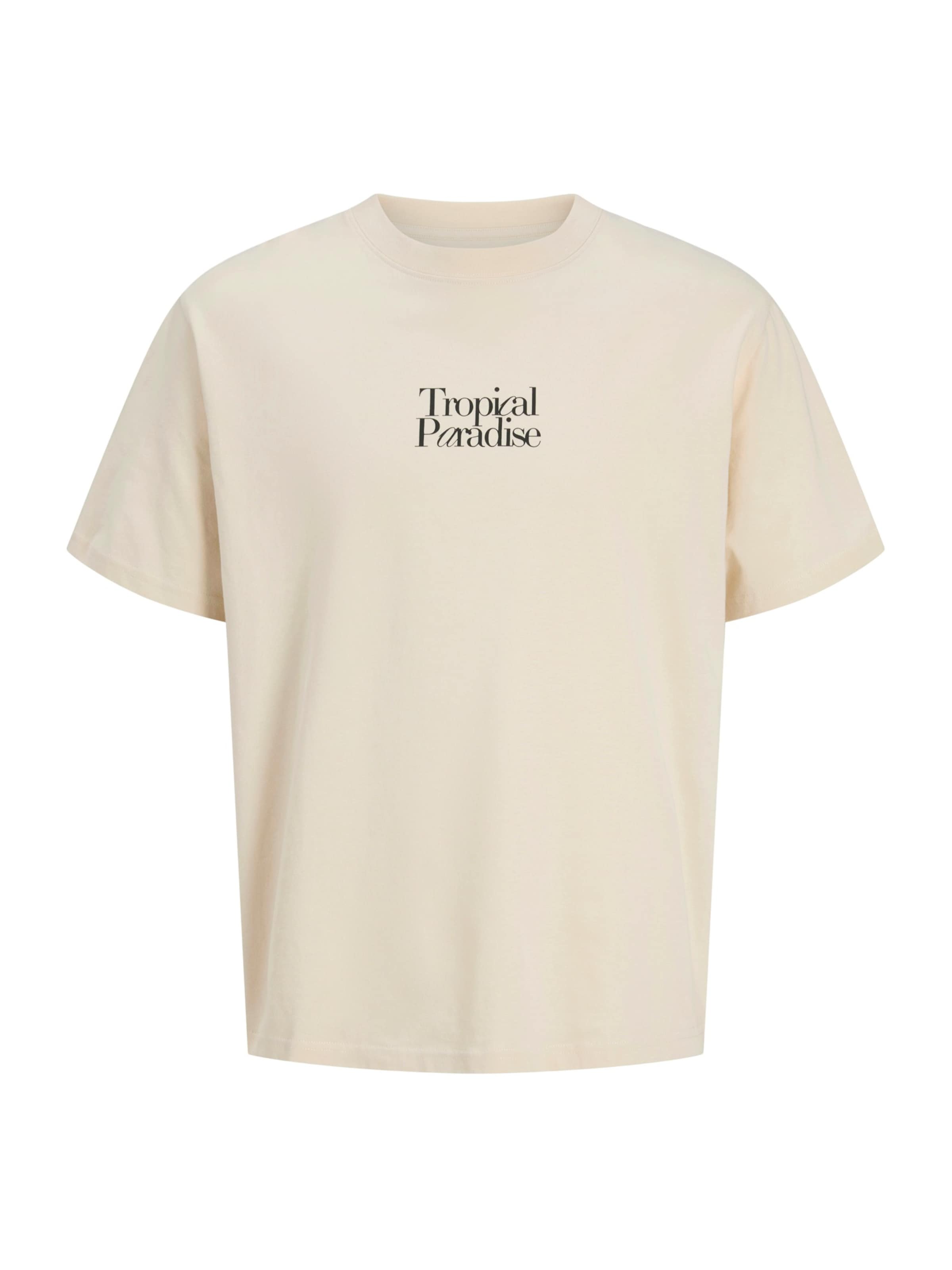 JJ Rebel Μπλουζάκι 'JREBCHRISTIAN' σε μπεζ: μπροστά