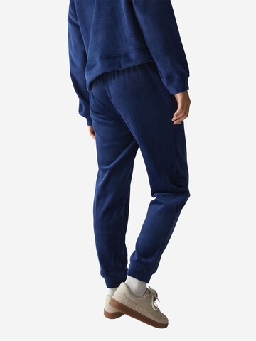 TRIUMPH Regular Sportbroek ' Red Label Velour Rib ' in Blauw