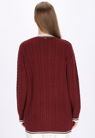 Cardigan DreiMaster Maritim en rouge