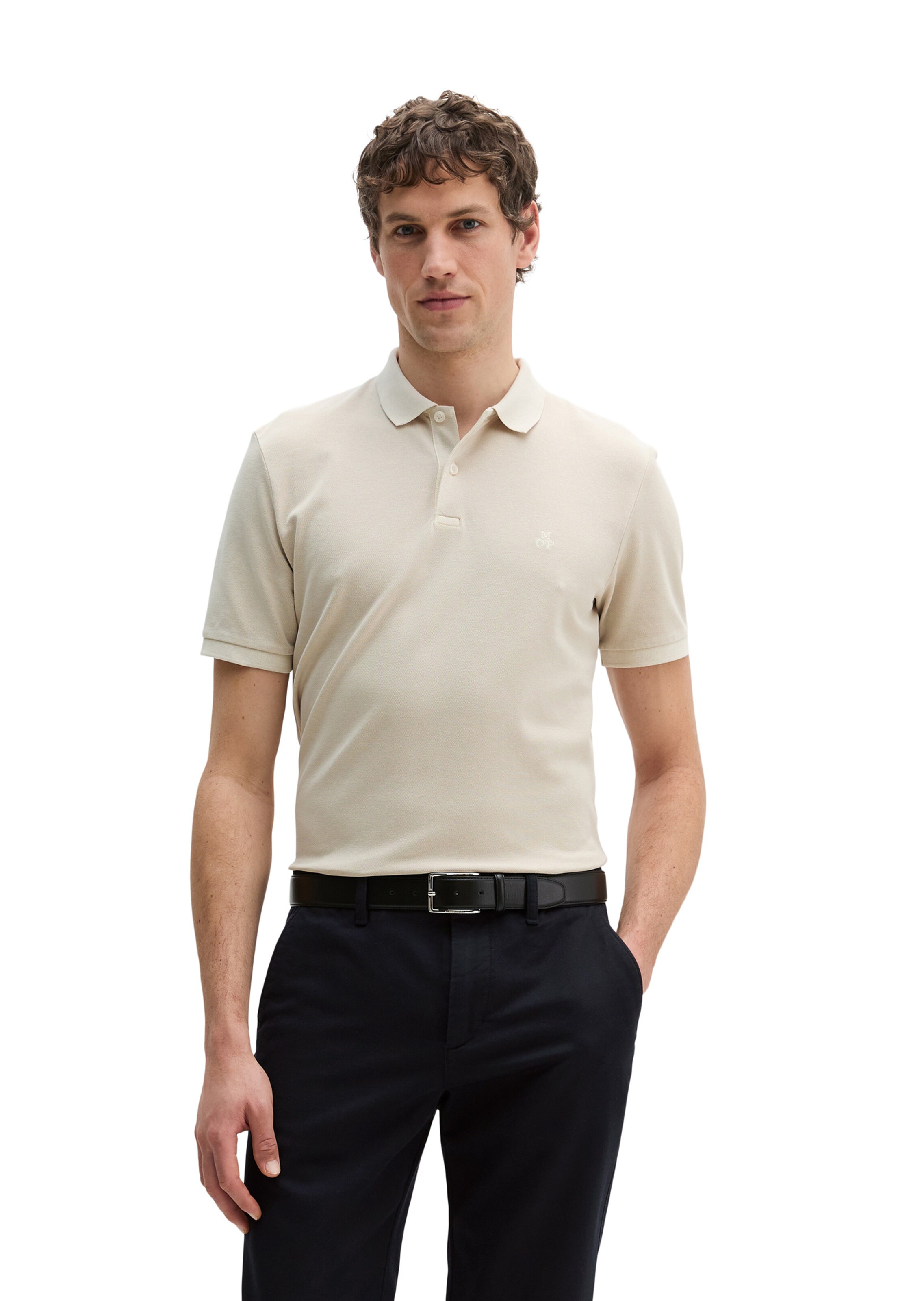 Marc O'Polo Regular fit Shirt in Beige: front
