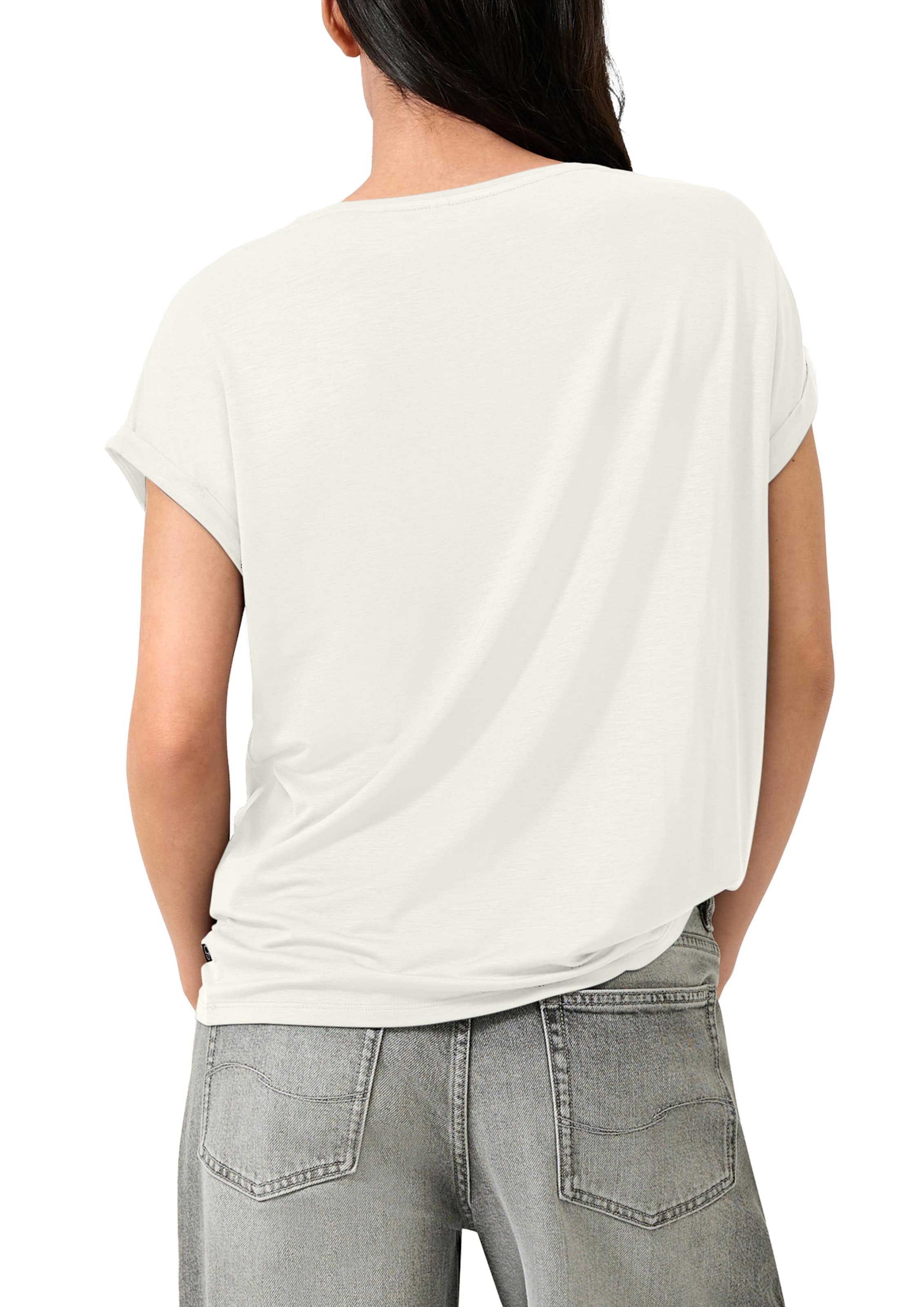 QS T-Shirt in Weiß