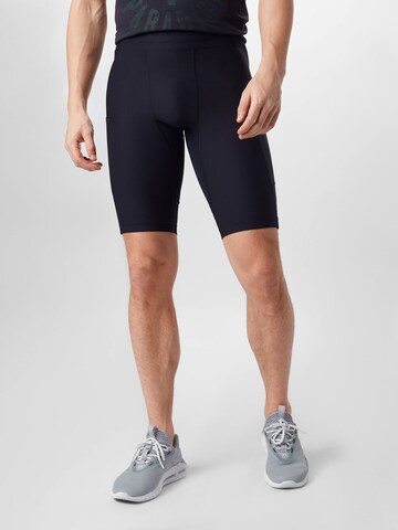 UNDER ARMOUR Skinny Shorts 'Project Rock' in Schwarz: Vorderseite