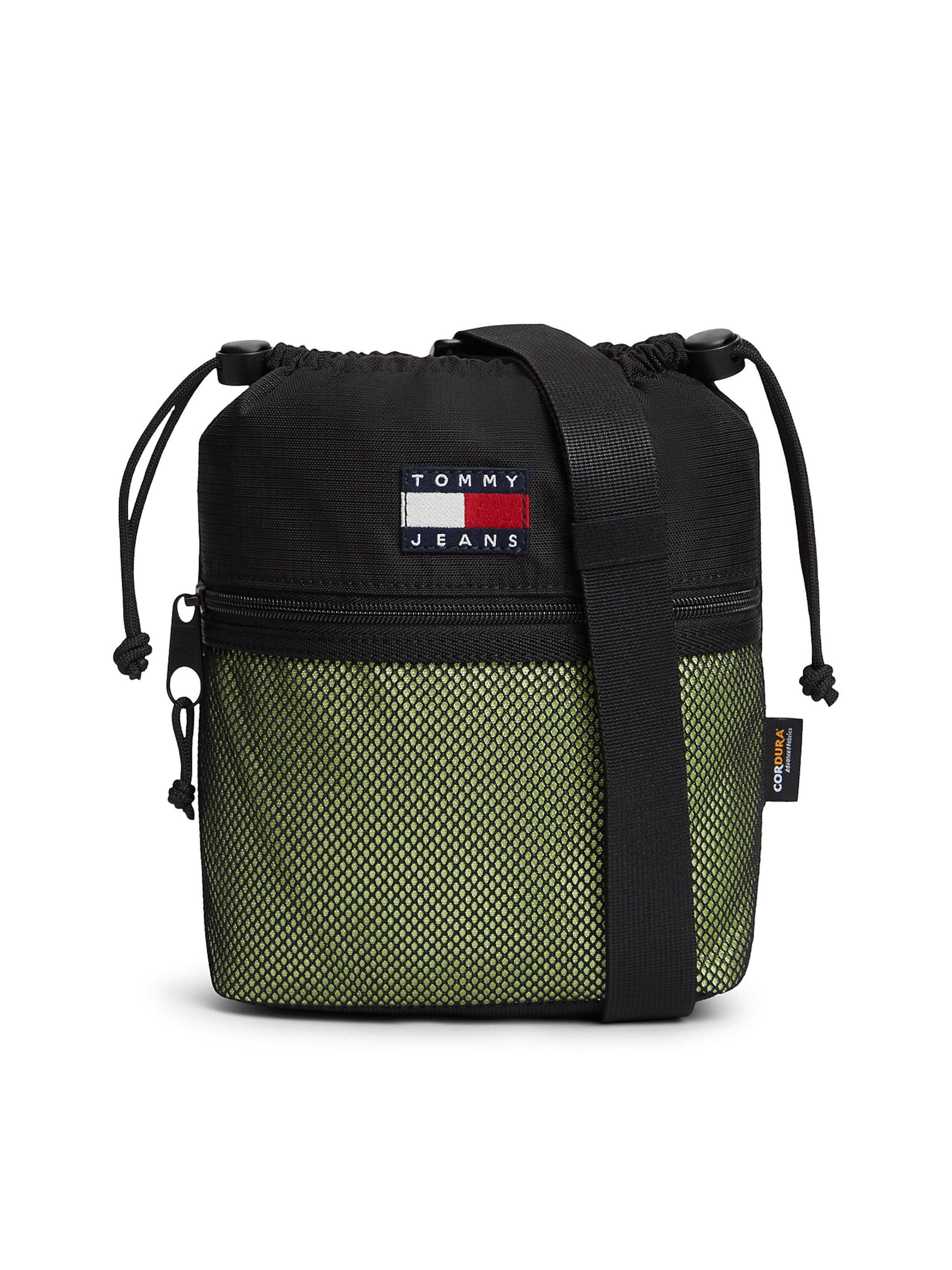 Tommy Jeans Sac à bandoulière en vert gazon / noir, Vue avec produit