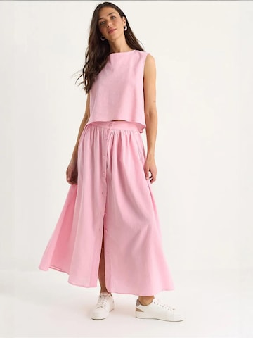 Bianco Lucci Broekpak in Roze: voorkant