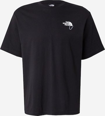 THE NORTH FACE - Camiseta 'Explore Carabiner' en negro: frente