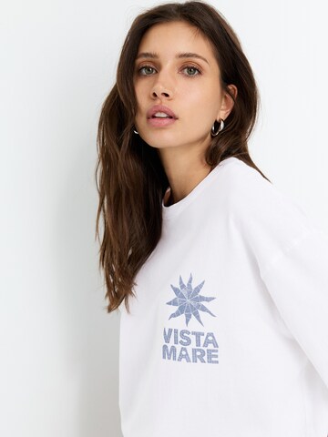 Pull&Bear Shirt in Wit