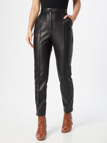 Coupe slim Pantalon Sisley en noir : devant