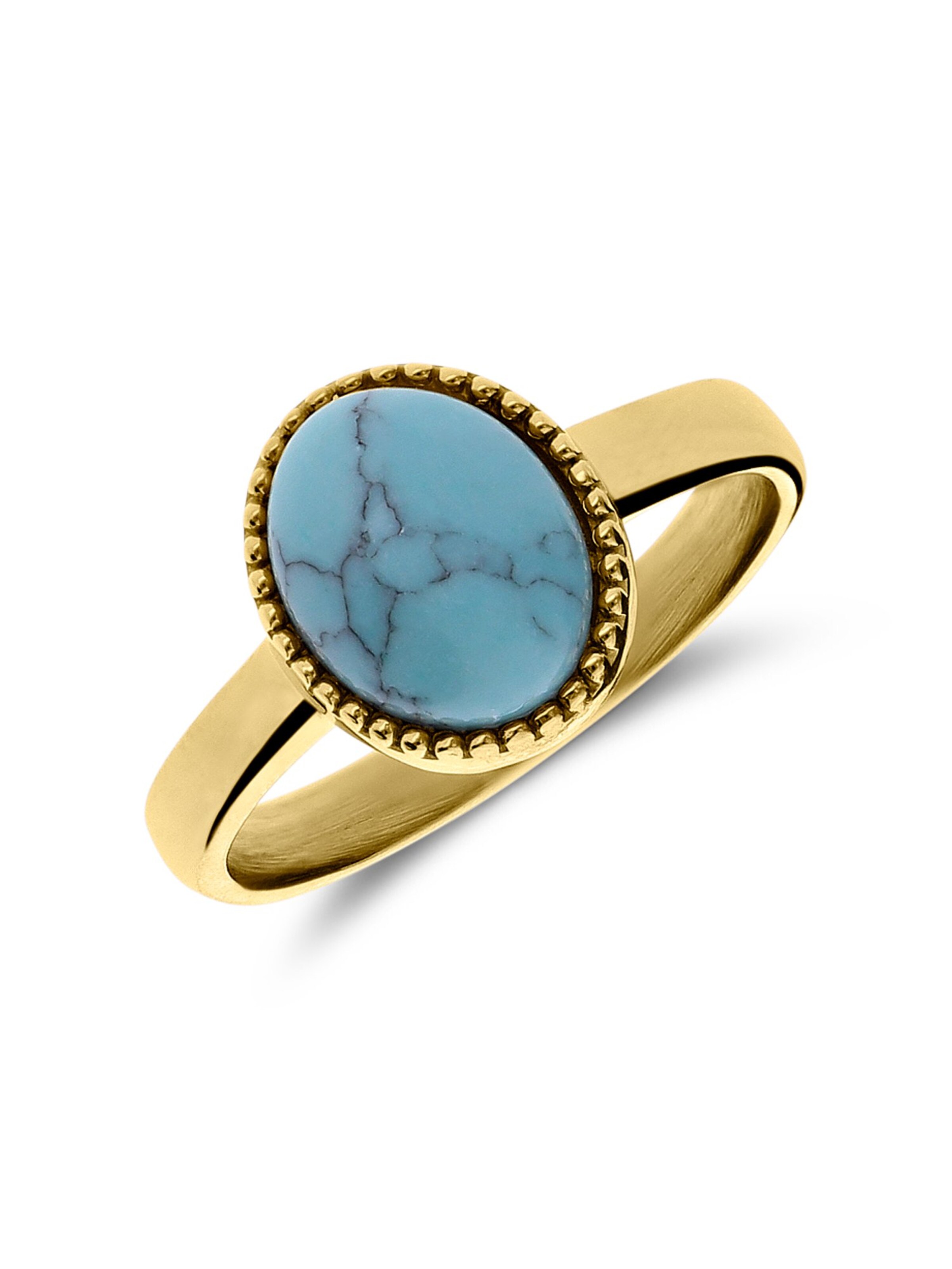 Lucardi Ring in Gold: Vorderseite