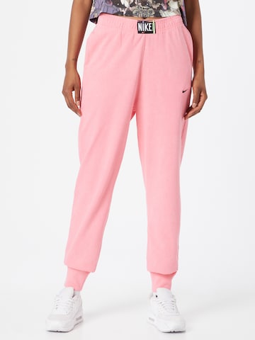 Tapered Pantaloni di Nike Sportswear in rosa: frontale