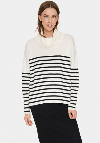 SAINT TROPEZ Pullover 'Grila' i hvid: forside