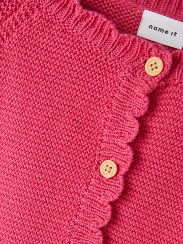 NAME IT Knit Cardigan in Pink