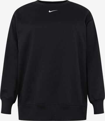 Sweat de sport Nike Sportswear en noir : devant