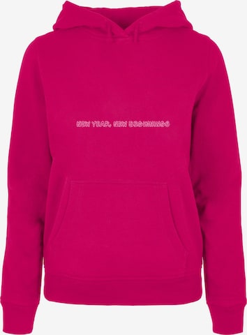 Merchcode Sweatshirt 'New Year' in Pink: predná strana