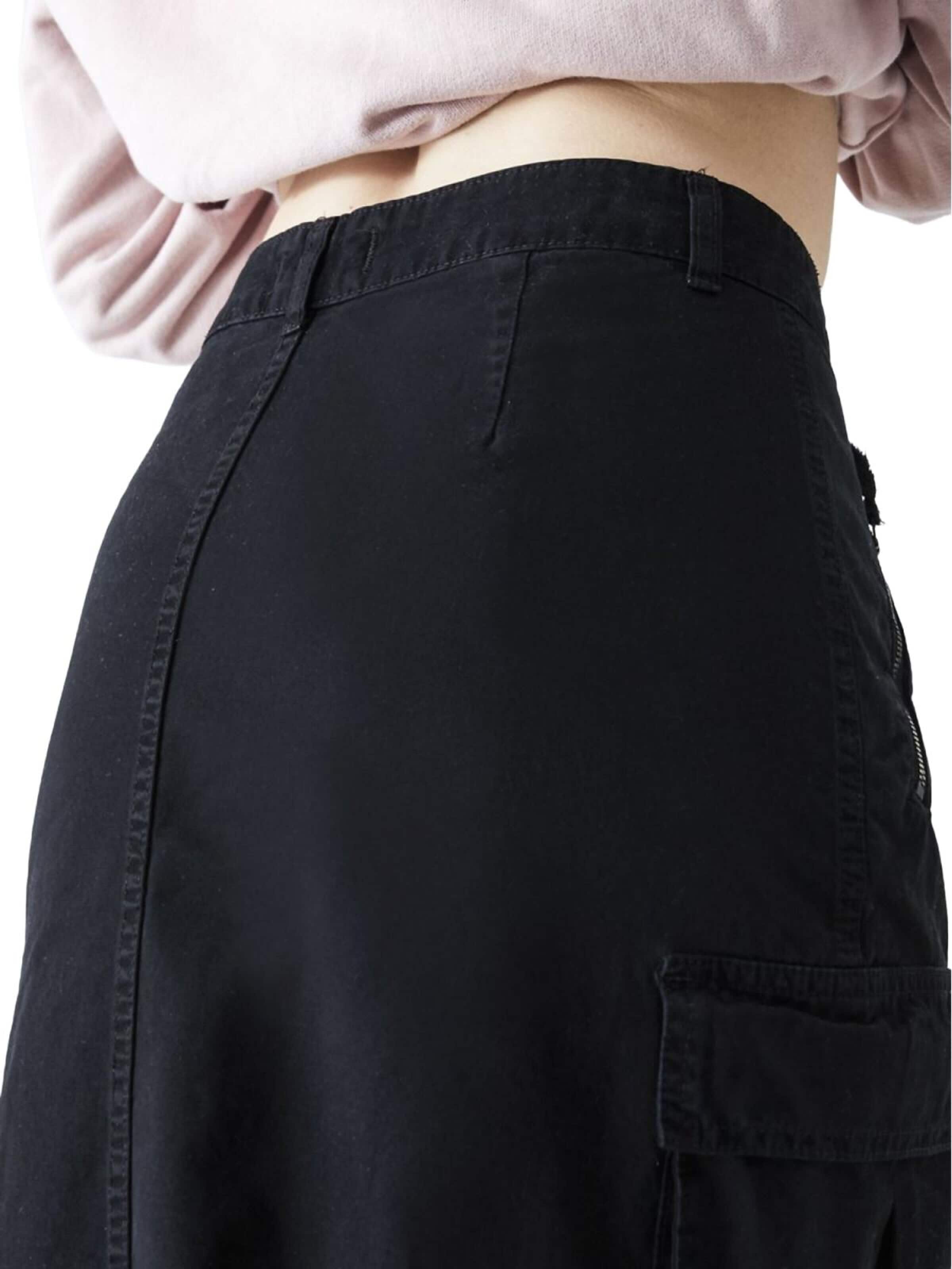 LTB Jeans - Falda 'Midi Slit Skirt' en negro