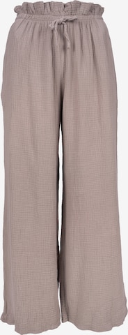 Pantalon 'Liska' Seasons of April en marron : devant