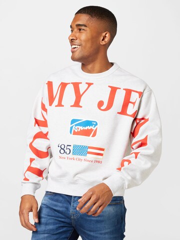 Tommy Jeans - Sweatshirt em cinzento: frente