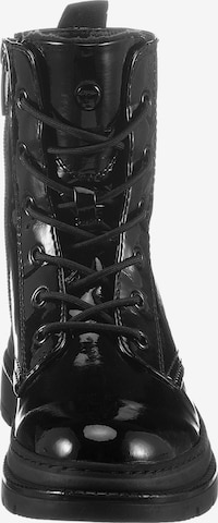 TAMARIS Lace-up bootie in Black